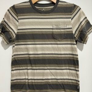 Katin Striped Short Sleeve Tee - Black and Tan